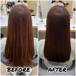 ❣️美髪フルコース❣️髪質改善プレミアムストレート🌈＋透明感カラー🧡＋超音波TOKIO🍀＋カット【白髪染めOK】