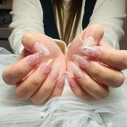 技術向上Jrネイリスト スカルプMまでワンカラー.ラメグラデ ¥3980