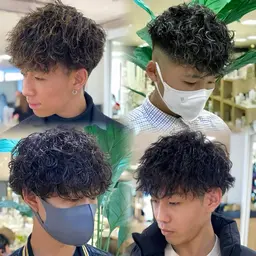men'sカット➕選べるmen'sパーマ➕トリートメント