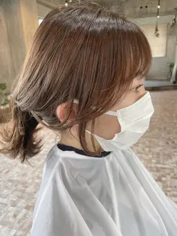🌙顔まわりcut +前髪縮毛