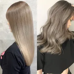 【ダブルカラー/うる艶/透明感】ケアブリーチ＋イルミナカラー