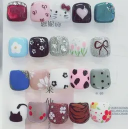 フットシンプルアート2本💓初回オフ無料💓　　　ワンカラー➕親指2本アート選択🉑