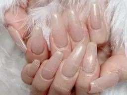 【11月オフ全て無料中】🌸ソフトジェルオフ無料❤✨スカルプ長さ出しワンカラー／ラメグラ