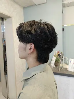 メンズカット♂️+カラー+パーマ