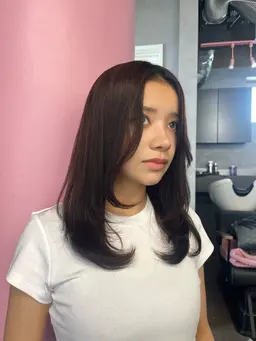 【レディース限定‼︎】cut🎀(ミディアムレイヤーstyle)