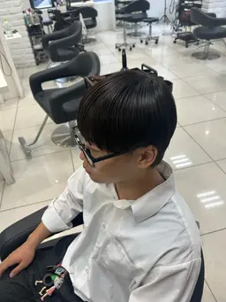 メンズカット＋曲がる縮毛矯正（プレミアム）