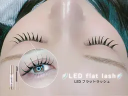 LEDフラットラッシュ100or120本🪽通常マツエクの1.5​〜​2倍の持続力◎