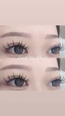 ダブルラッシュ❣️80束 （オフなし）ﾎﾞﾘｭｰﾑを出したい方にオススメ❣️コーティング仕上げ♡大宮駅徒歩5分🐾