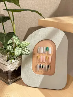 🎀〈オフあり〉シンプルデザインネイル🤍