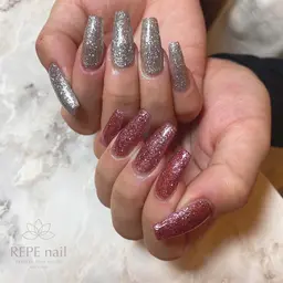 【オフ込】HANDジェル🍒ラメワンカラーのみ/お時間限りアート追加可💍🙆🏻‍♀️