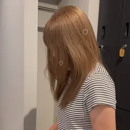 【イメチェンカラー🎶】全頭ブリーチ🩵+オンカラー