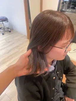 《🎨ケアブリーチ使用🎨》似合わせカット+インナーカラー+カラー