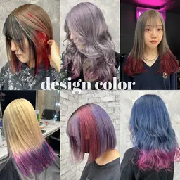 🤍🦋デザインカラー🧠💗ブリーチ＋デザインカラー＋トリートメント