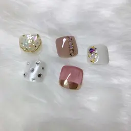 【オフ込み】フットジェル💜親指デザイン💜マグネットもフラッシュもOK！！