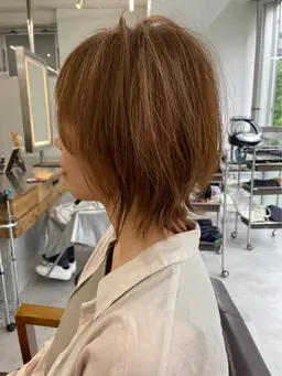 カット+オーガニックフルカラー+ハホニコトリートメント