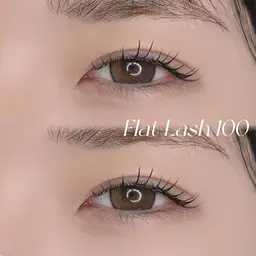 [オフ有] マツエクモデルメニュー 80本♪フラットラッシュ🎀✧*｡束感コーティング仕上げ!!♡