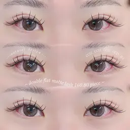 【 エクステ୨୧ 】フラットマットラッシュ80本