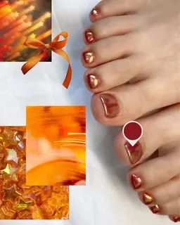 【オフなし❤️】フットデザインネイル ¥4,400❤️‍🔥