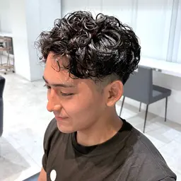men'sカット➕襟足ダウンパーマ🎸✨
