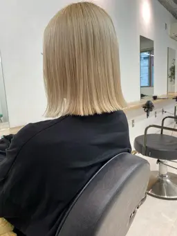 🌟new open記念🌟✨ブリーチならではの透明感を✨毛先カット➕ブリーチ込みダブルカラー➕シルクトリートメント🌿