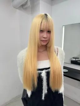 💜リタッチカラー💜(ブリーチリタッチ＋カラー＋トリートメント)