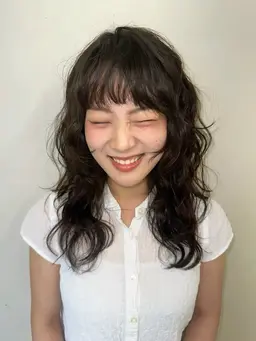 胸上以上レングス》❣️カット+パーマ+トリートメント❣️