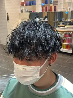 🌟メンズ支持率No.1🌟　　　　　　　　　　　　　　　　カット+ケアパーマ(メンズ限定)