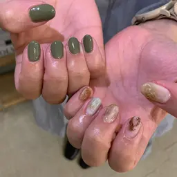 🍼やり放題ネイル5本🍼他ワンカラー＋パーツ代200円〜【オフ込み】※オフなしの方はコメントください♡