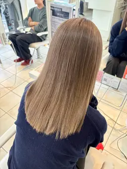 【大人気メニュー🧸🎀】ブリーチ込ダブルカラー➕カット #ピンクベージュ#ミルクティーカラー#ベージュ系