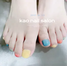 🦶🏻【フット】ワンカラー5500円(8月限定メニュー色追加無料2色まで)【初回オフ無料ケア込み】