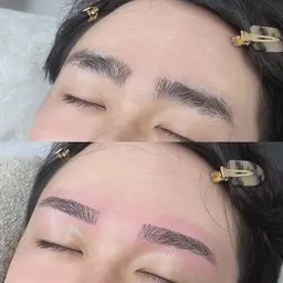 【美眉】アイブロウデザインWAX脱毛＋ハリウッドブロウリフト+メイク仕上げ