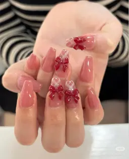 🩵店内全て色＋4本アート／埋め尽くしコース