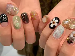 【詳細情報を確認の上で予約してください】モニター募集✨最大半額セール！長さ出し、デザイン、ワンホンネイル、ゴテゴテ