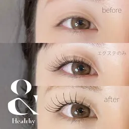 【マツエクとまつ毛パーマが同日に👀✨】アンドヘルシー(アイシャンプー込み)