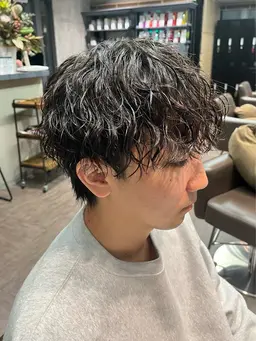 【7月限定】メンズカット💇(マッシュ限定)+スパイラルパーマ🌀