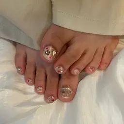 夏前✨フットメニュー(オフなし)ワンカラー/ラメグラ/マグネット/ミラー/オーロラ/インク🦶🏻💖