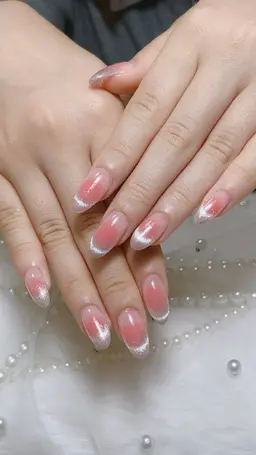 💗 ソフトジェルオフ無料💗人気★チーク✕マグネットフレンチor グラデー★シアーカラーベース1色付き