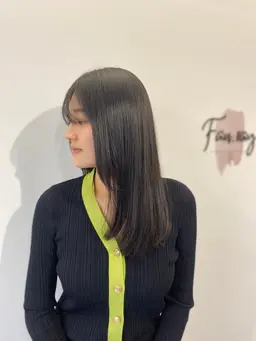 【初回から3回まで使えます✨】カット+髪質改善キラ髪ストレート+オーガニックカラー+2ステップトリートメント🌈