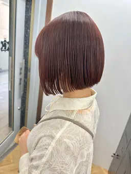 [🔷モデル様　限定価格🔷]ボブカット+艶カラー+トリートメント