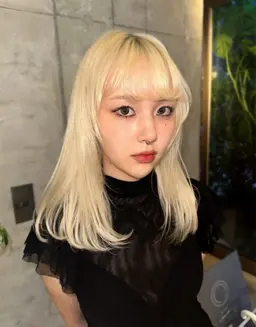 🍒bleach➕color🍒ྀི  ブリーチオンカラー（リタッチ、全頭どちらも️⭕️）