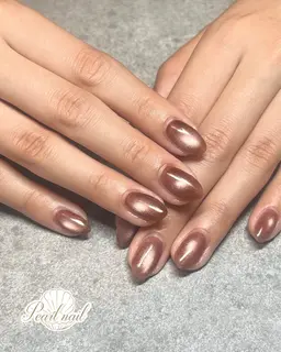 【オフなし】マグネットネイル⭐︎角度で変わる光が魅力、奥行きのある艶感で雰囲気のある仕上がりに