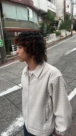 スパイラルパーマ