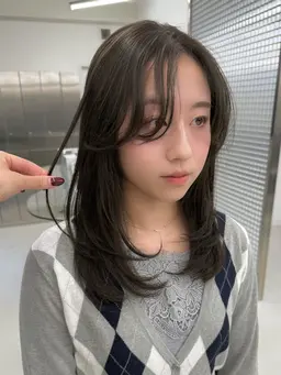 🍑レイヤーカット+透明感カラー+内部補修トリートメント🍑