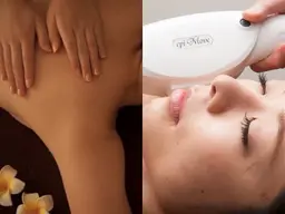 全身+小顔+ヘッド+毛穴+パック+光フェイシャルor顔脱毛リンパマッサージ180分[タイ古式要素あり] ¥24,000