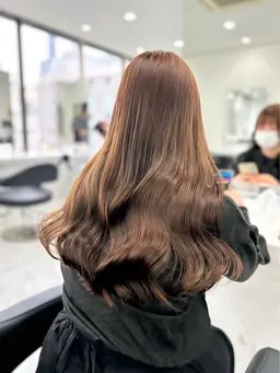 ［ミディアム​〜​ロングの方限定］🎀巻き髪も映える🎀前髪＋全体カット&＋スタイリング🤍