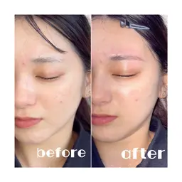 美眉スタイリング(眉毛ワックス)+メイク仕上げ