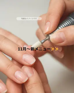 11月​〜​新メニュー✨OFF【ジェルネイルをoffします】ケア込み