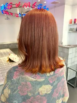 [⚠️残り1名様ダブルカラー]リタッチ＋🍊暖色カラー🍊｢カラーモデル募集中✨️｣