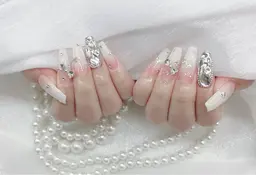 【オフあり】チップ長さ出し+持ち込みシンプルデザイン90分