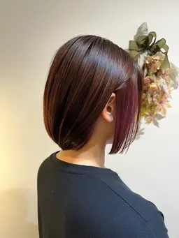 🎉イヤリング\12,900❗🎉【✨カット】+【🌈イヤリングカラー】+【🌷超音波プレミアムトリートメント】